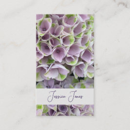 Huwelijk Celebrant Simple Mauve Floral Visitekaartje