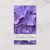 Huwelijk Celebrant Simple Mauve Floral Visitekaartje (Voorkant)