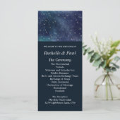 Huwelijk Celestial Star Night Navy Programma (Staand voorkant)