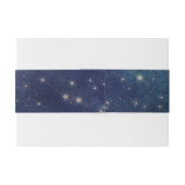 Huwelijk Celestial Star Night Navy Romantisch Uitnodigingen Wikkel (Achterkant Voorbeeld)