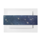 Huwelijk Celestial Star Night Navy Romantisch Uitnodigingen Wikkel (Voorkant Voorbeeld)
