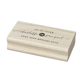 Huwelijk Chic Script Rubberstempel