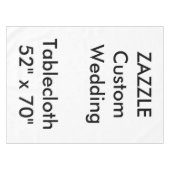 Huwelijk Custom Tafelkleed 52" x 70" (Voorkant (Horizontaal))