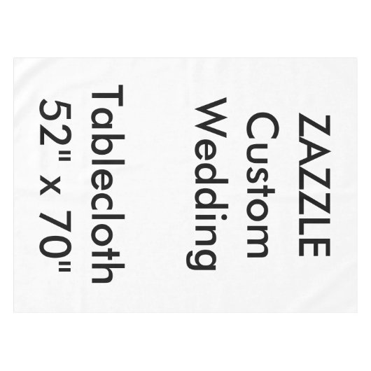 Huwelijk Custom Tafelkleed 52" x 70" (Voorkant (Horizontaal))