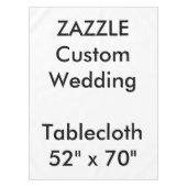 Huwelijk Custom Tafelkleed 52" x 70" (Voorkant)