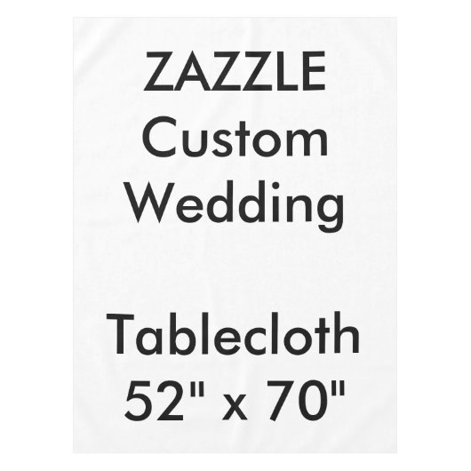 Huwelijk Custom Tafelkleed 52" x 70" (Voorkant)