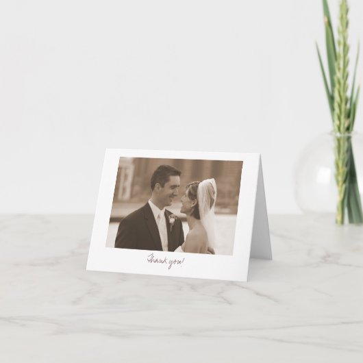 Huwelijk (dank u!) bedankkaart (Voorkant)