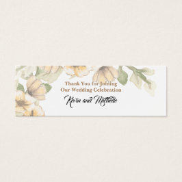 Huwelijk Dank u Bladwijzer Mini Visitekaartjes