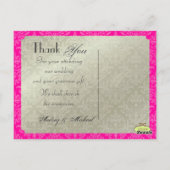 Huwelijk Dank u briefkaarten/DIY kleur+foto's Briefkaart (Achterkant)