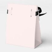 Huwelijk Dank u Chic Roze Bloemen Favoriete Dozen Bedankdoosjes (Achterkant)