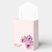 Huwelijk Dank u Chic Roze Bloemen Favoriete Dozen Bedankdoosjes (Geopend)