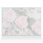 Huwelijk Dank u | Moderne geometrische roze roos (Binnen Horizontaal (Boven))