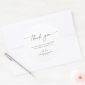 Huwelijk Dank u sticker (Envelop)