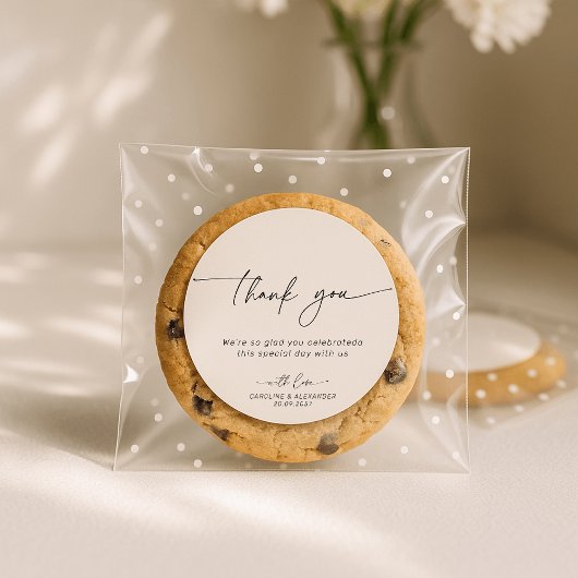 Huwelijk Dank u sticker