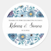 Huwelijk Dank u Stickers Greenery (Voorkant)