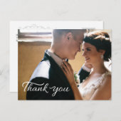 Huwelijk Dank u Wenskaart Briefkaart (Voorkant / Achterkant)