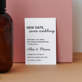 Huwelijk Datum Wijziging Ansichtkaart Briefkaart