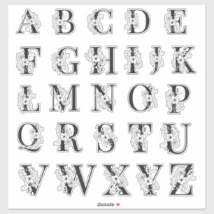 Huwelijk   Decoratieve brieven voor speciale geleg Sticker