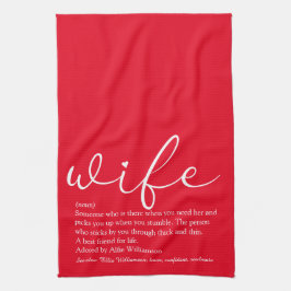 Huwelijk Definitie Elegant Schrift Liefde Hart Roo Theedoek