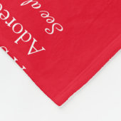 Huwelijk Definitie Script Liefde Hart Rood Fleece Deken (Hoek)