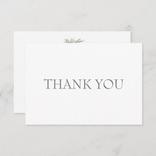 Huwelijk Dennentak Custom Bedankt (Voorkant / Achterkant)