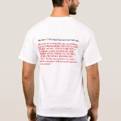 huwelijk = één Man met één vrouw T-shirt (Achterkant)