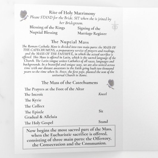 Huwelijk Eenheid Latijn MasTrifold Letter Fold Pro Drieluik Programma (Binnenzijde eerst)