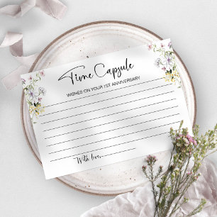 Huwelijk Eerste Huwelijksjubileum Tijd Capsule Kaa Kaart