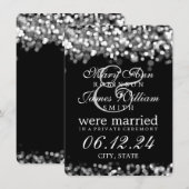 Huwelijk-/elastieklicht Aankondiging (Voorkant / Achterkant)