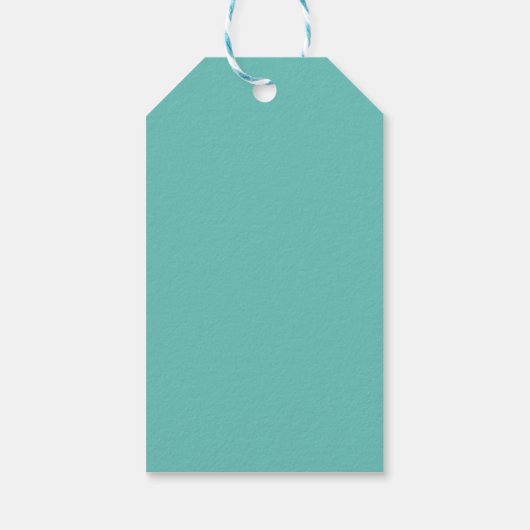Huwelijk Elegant Minimalist Classic Blauw Dank u Cadeaulabel (Achterkant)