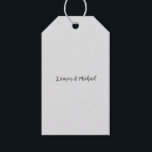 Huwelijk Elegant Minimalist Plain Mooi Cadeaulabel<br><div class="desc">Deze sjabloon kan worden aangepast aan alle professionele beroepen.</div>