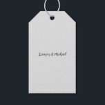 Huwelijk Elegant Minimalist Plain Mooi Cadeaulabel<br><div class="desc">Deze sjabloon kan worden aangepast aan alle professionele beroepen.</div>