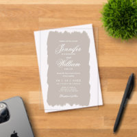 Huwelijk Elegant Romantisch Script Champagne Paint
