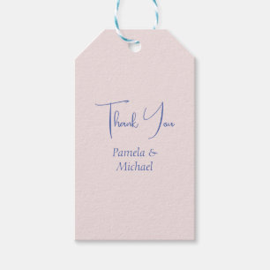 Huwelijk Elegante Minimalistische Klassieke Dank u Cadeaulabel