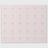 Huwelijk Elegante Minimalistische Klassieke Dank u Cadeaupapier (Vlak)