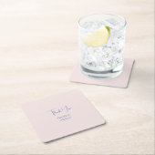 Huwelijk Elegante Minimalistische Klassieke Dank u Kartonnen Onderzetters (Insitu)