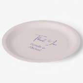 Huwelijk Elegante Minimalistische Klassieke Dank u Papieren Bordje (Gekanteld)