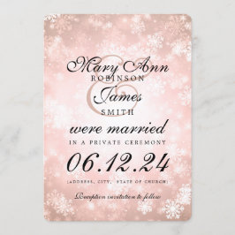 Huwelijk / Elopement Copper Winter Wonderland Kaart