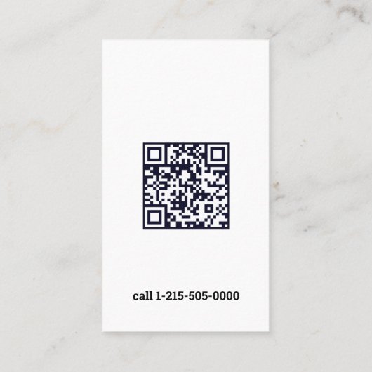 Huwelijk en gezinstherapeut QR Visitekaartje (Achterkant)