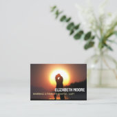 Huwelijk en gezinstherapeut visitekaartje (Staand voorkant)