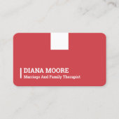 Huwelijk en gezinstherapeut visitekaartje (Voorkant)