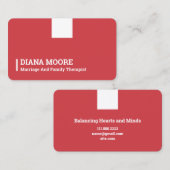 Huwelijk en gezinstherapeut visitekaartje (Voorkant / Achterkant)