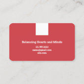 Huwelijk en gezinstherapeut visitekaartje (Achterkant)