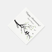 Huwelijk en Jubileum Cocktail servetten (Hoek)