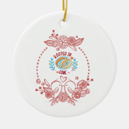 Huwelijk en Jubileum POD Ideeën Keramisch Ornament