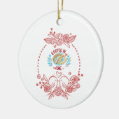 Huwelijk en Jubileum POD Ideeën Keramisch Ornament (Links)