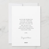 Huwelijk en vrolijke huwelijksfotokaart feestdagenkaart (Achterkant)