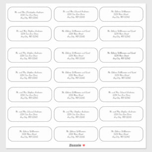 Huwelijk envelop adres stickerlabels sticker