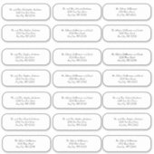 Huwelijk envelop adres stickerlabels sticker (Voorkant)