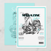 Huwelijk feest mode diva magazine  kaart (Voorkant / Achterkant)